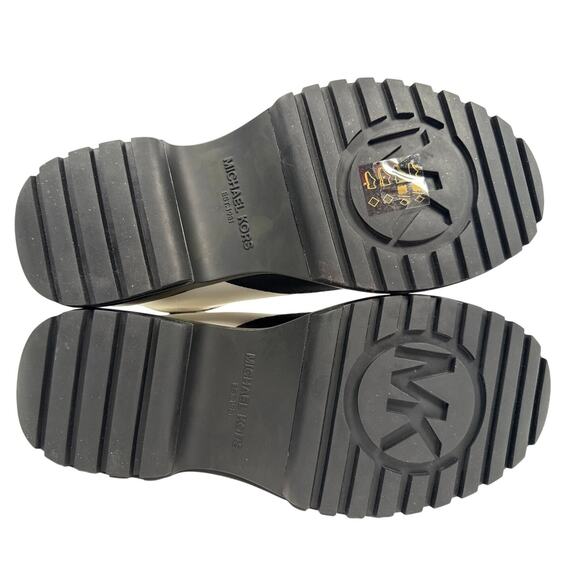 Michael Kors Dupree Hiking Boots Platform Womens 8 M Black White Modern Hybrid - Picture 9 of 9